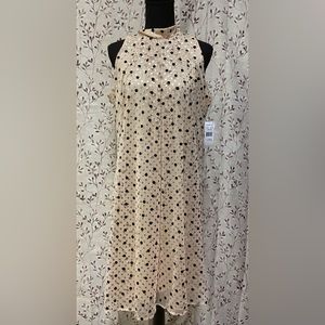Robbie Bee - Sleeveless Dots Swing Dress (NWT)